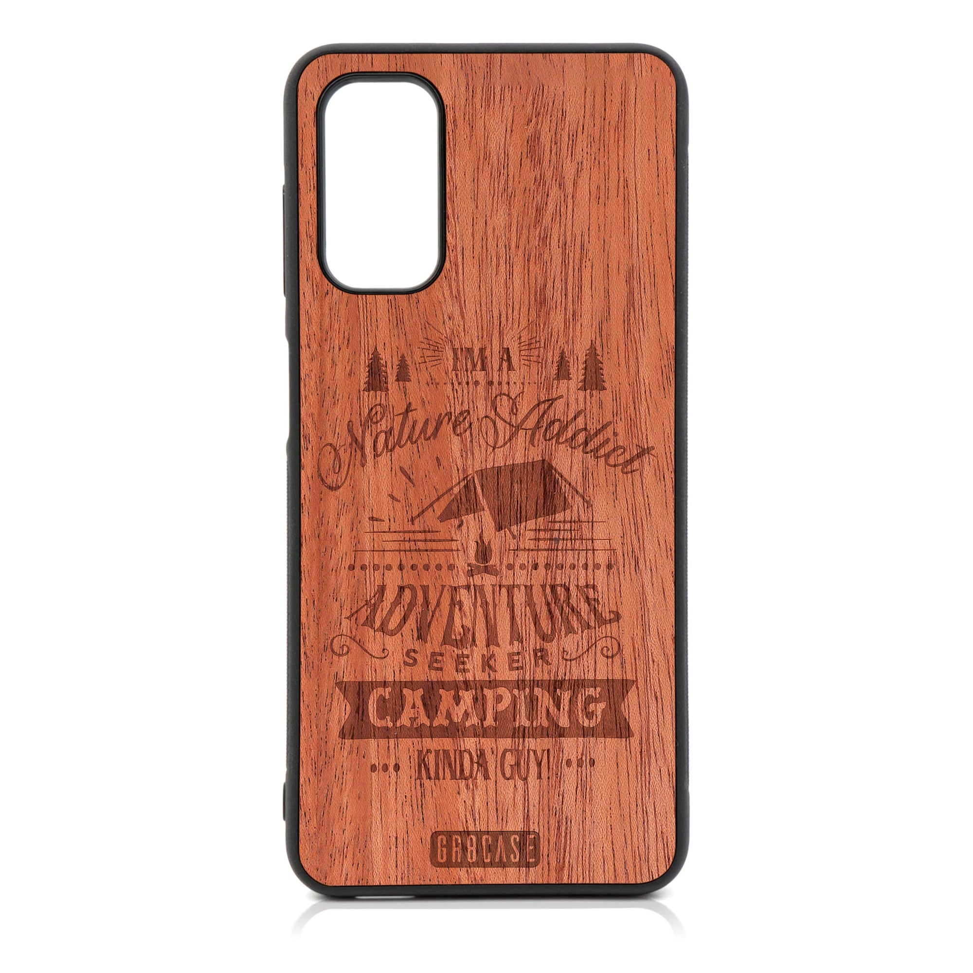 I'm A Nature Addict Adventure Seeker Camping Kinda Guy Design Wood Case For Galaxy A13 5G