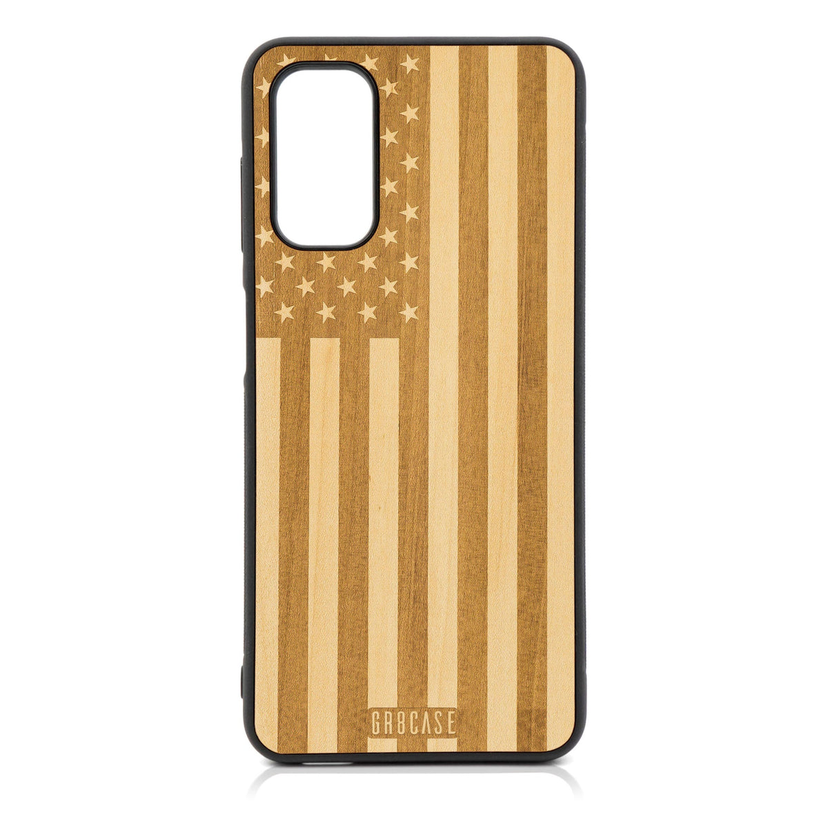 USA Flag Design Wood Case For Galaxy A14 5G