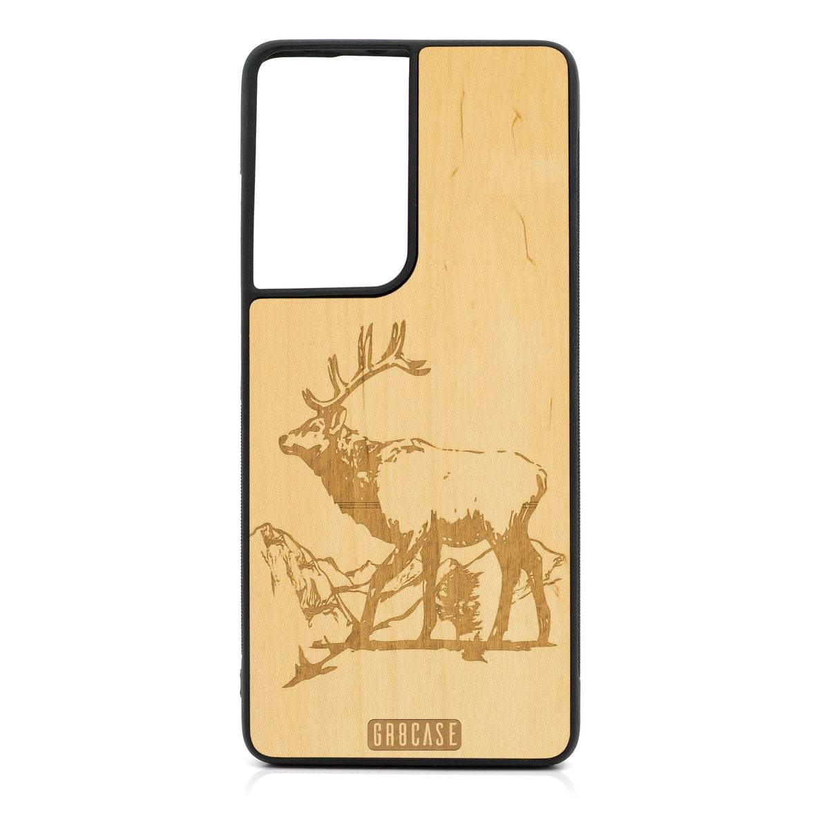 Elk Design Wood Case For Samsung Galaxy S21 Ultra 5G