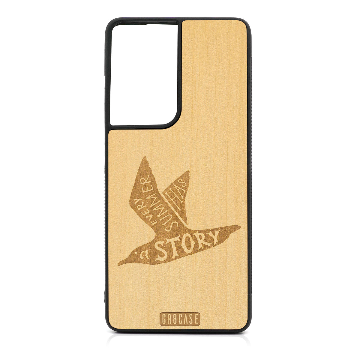Every Summer Has A Story (Seagull) Design Wood Case For Samsung Galaxy S21 Ultra 5G