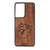 Fish and Reel Design Wood Case For Samsung Galaxy S21 Ultra 5G