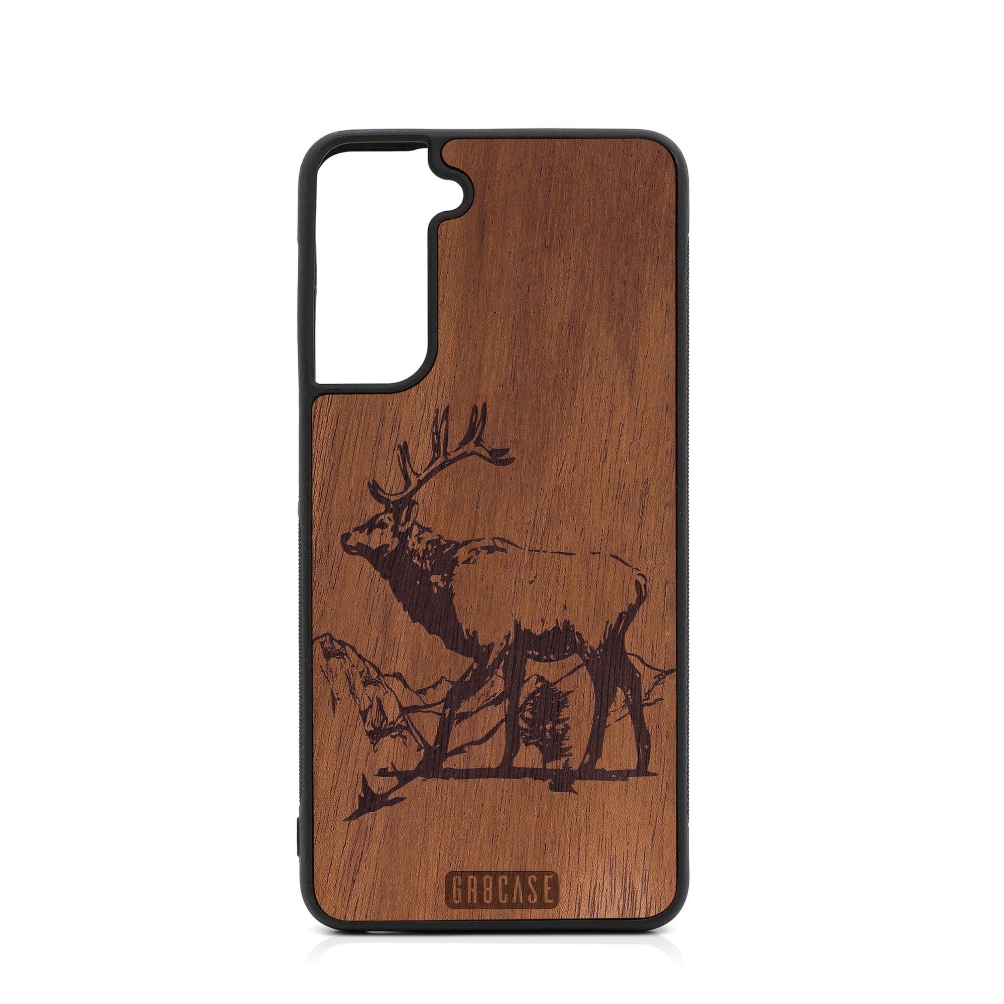 Elk Design Wood Case For Samsung Galaxy S22