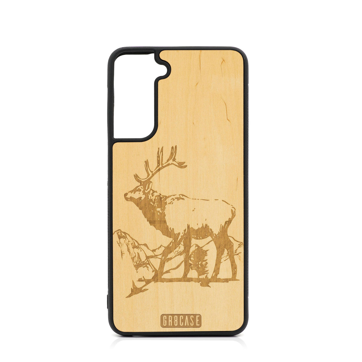 Elk Design Wood Case For Samsung Galaxy S21 Plus 5G
