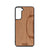 Football Design Wood Case For Samsung Galaxy S23 5G