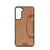 Football Design Wood Case For Samsung Galaxy S21 5G