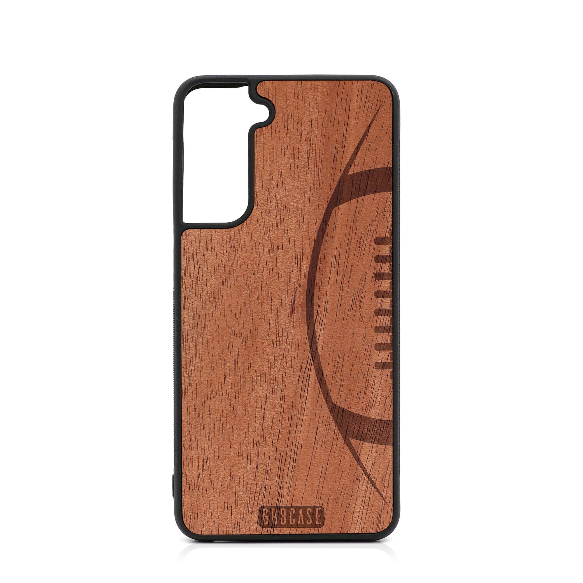 Football Design Wood Case For Samsung Galaxy S21 5G