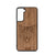 Furry Wolf Design Wood Case For Samsung Galaxy S22 Plus