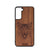 Furry Wolf Design Wood Case For Samsung Galaxy S22