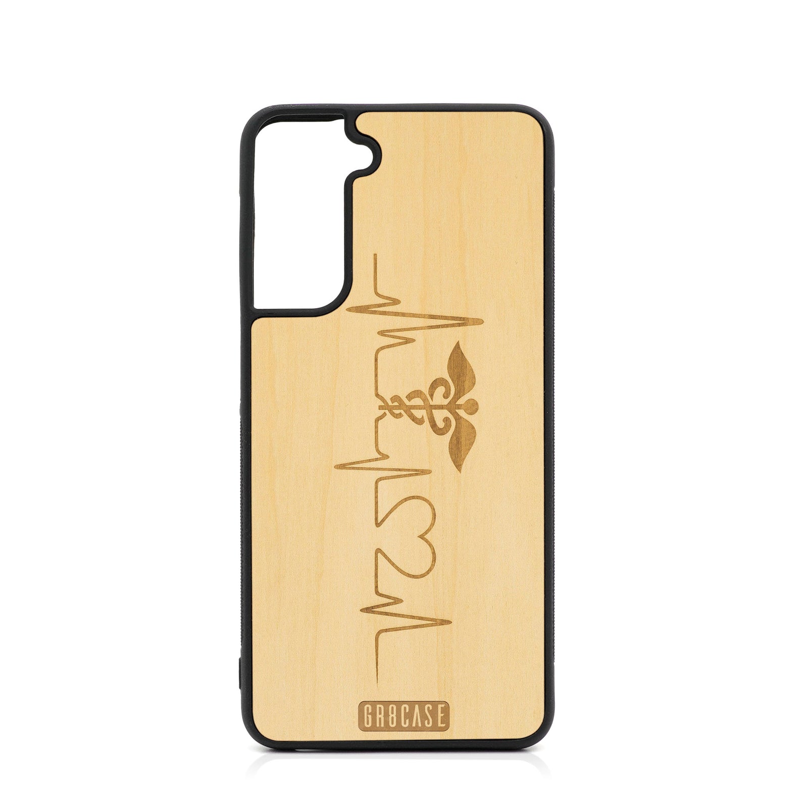 Hero's Heart (Nurse, Doctor) Design Wood Case For Samsung Galaxy S21 Plus 5G