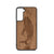 I'm Happy Anywhere I Can See The Ocean (Whale) Design Wood Case For Samsung Galaxy S24 5G
