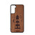 Midnight Lighthouse Design Wood Case For Samsung Galaxy S22