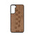 Paw Prints Design Wood Case For Samsung Galaxy S22 Plus