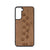 Paw Prints Design Wood Case For Samsung Galaxy S21 5G