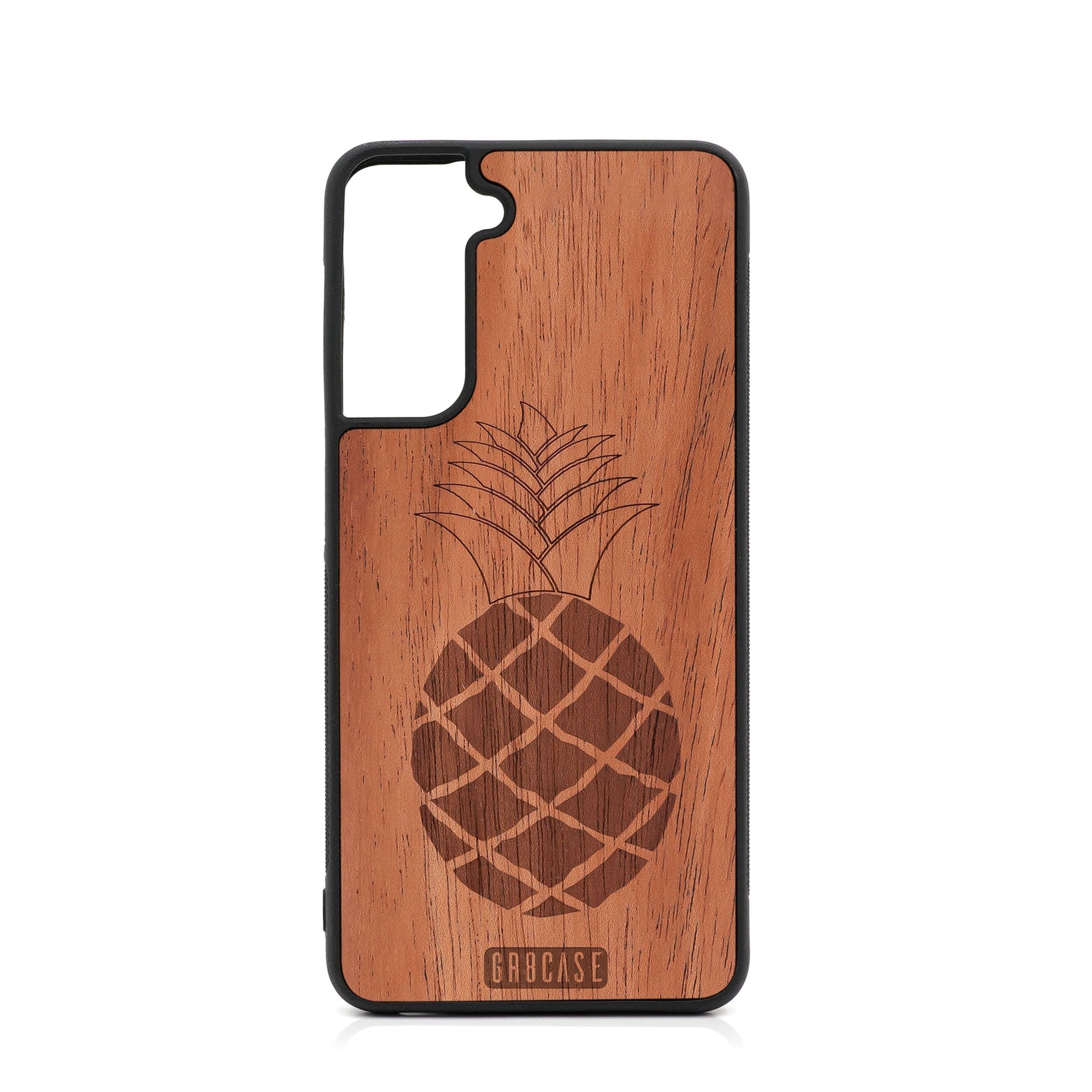 Pineapple Design Wood Case For Samsung Galaxy S24 Plus