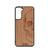 Half Skull Design Wood Case For Samsung Galaxy S24 Plus