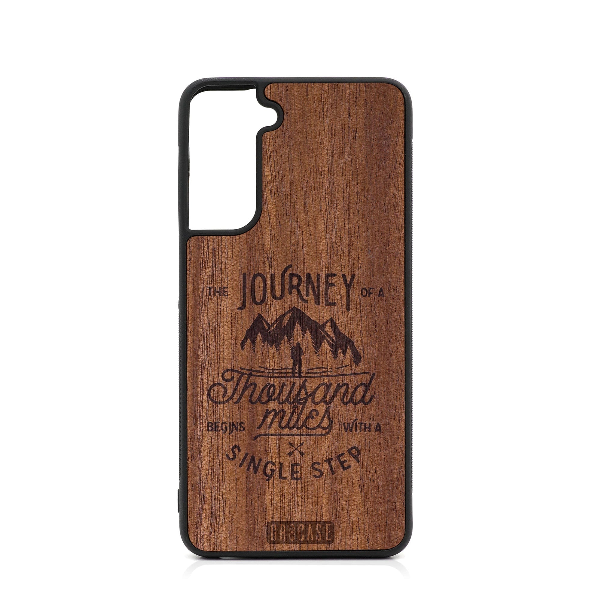 The Journey of A Thousand Miles Begins With A Single Step Design Wood Case For Samsung Galaxy S21 FE 5G