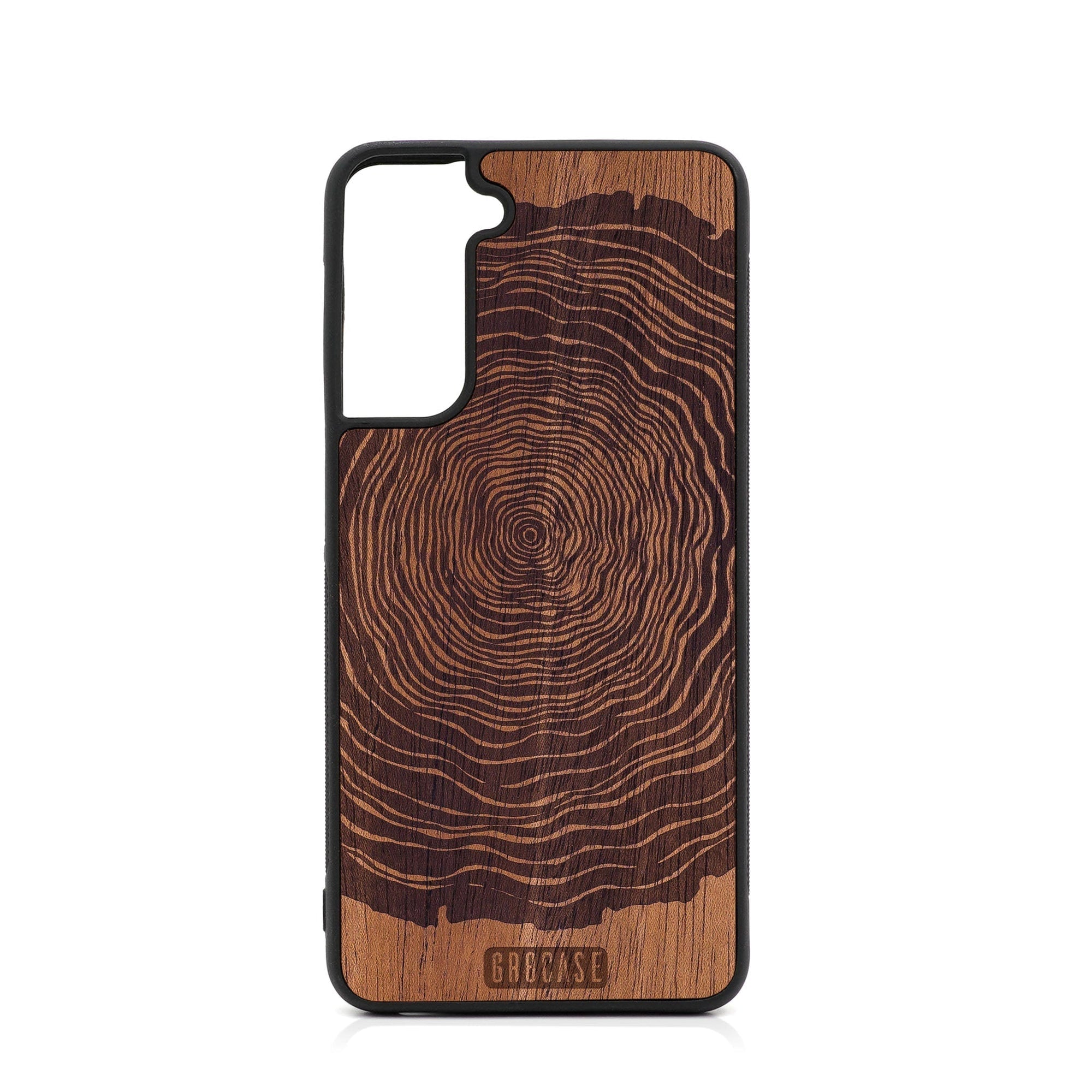 Tree Rings Design Wood Case For Samsung Galaxy S24 Plus