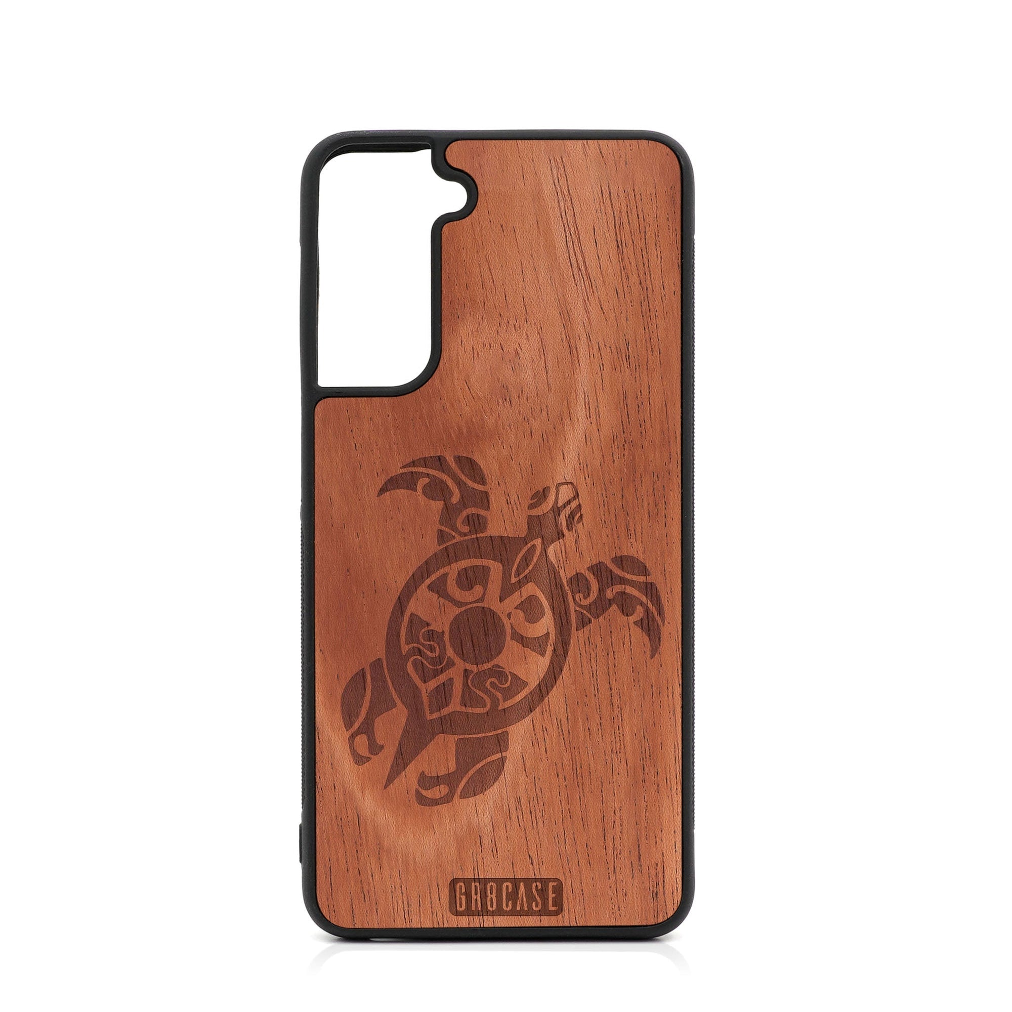Turtle Design Wood Case For Samsung Galaxy S24 5G