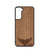Whale Tail Design Wood Case For Samsung Galaxy S21 FE 5G