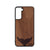 Whale Tail Design Wood Case For Samsung Galaxy S23 5G