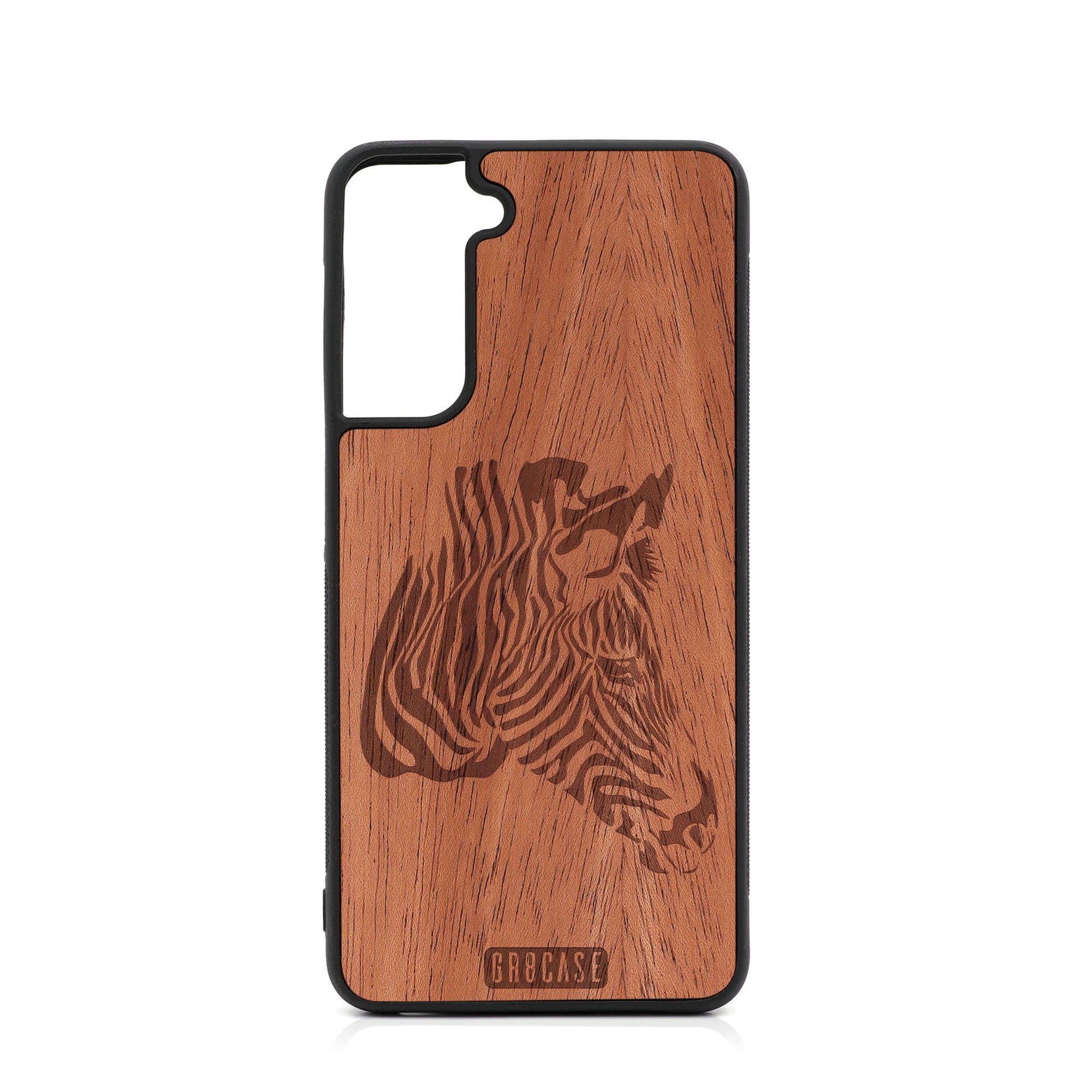 Zebra Design Wood Case For Samsung Galaxy S21 5G