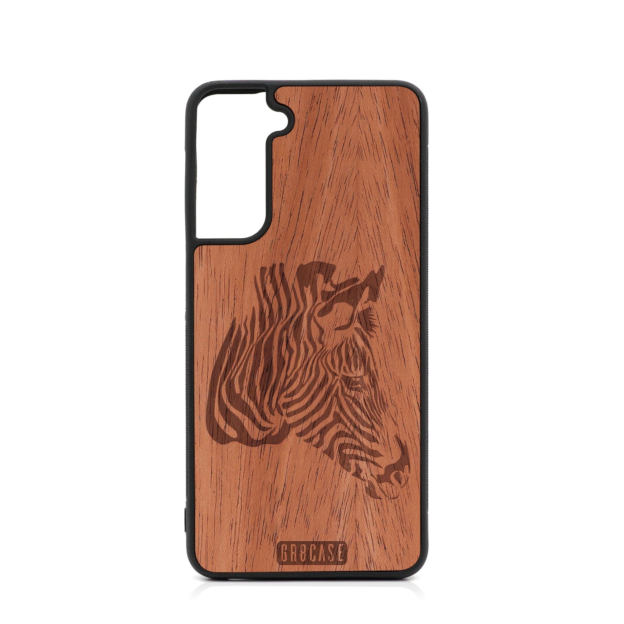 Zebra Design Wood Case For Samsung Galaxy S23 Plus