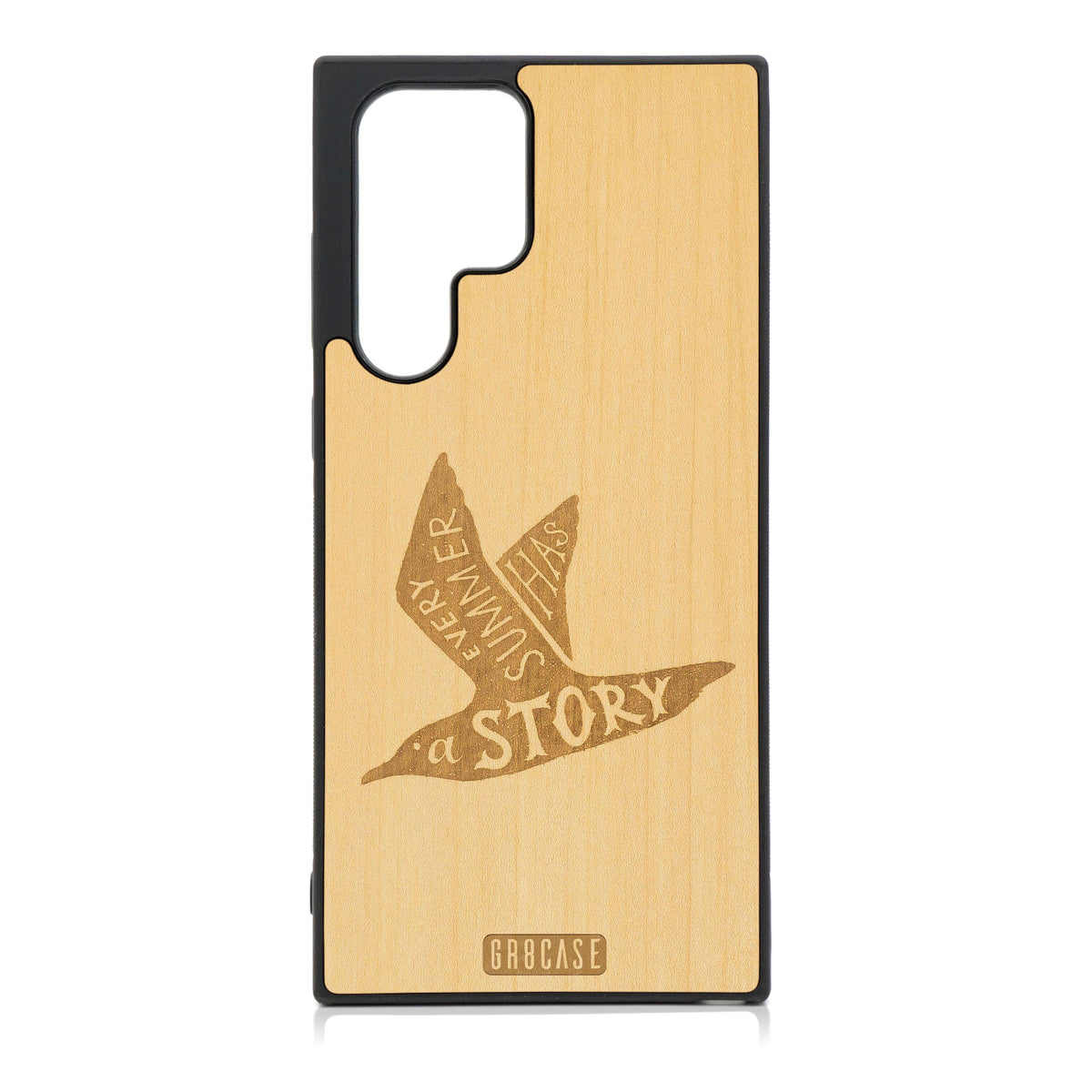 Every Summer Has A Story (Seagull) Design Wood Phone Case For Galaxy S22 Ultra