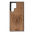 Furry Bear Design Wood Case For Galaxy S23 Ultra