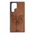 Furry Bear Design Wood Case For Galaxy S22 Ultra