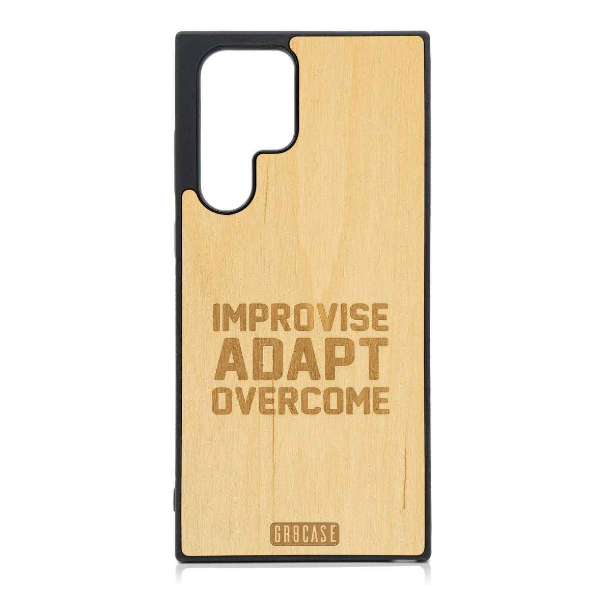Improvise Adapt Overcome Design Wood Phone Case For Galaxy S24 Ultra