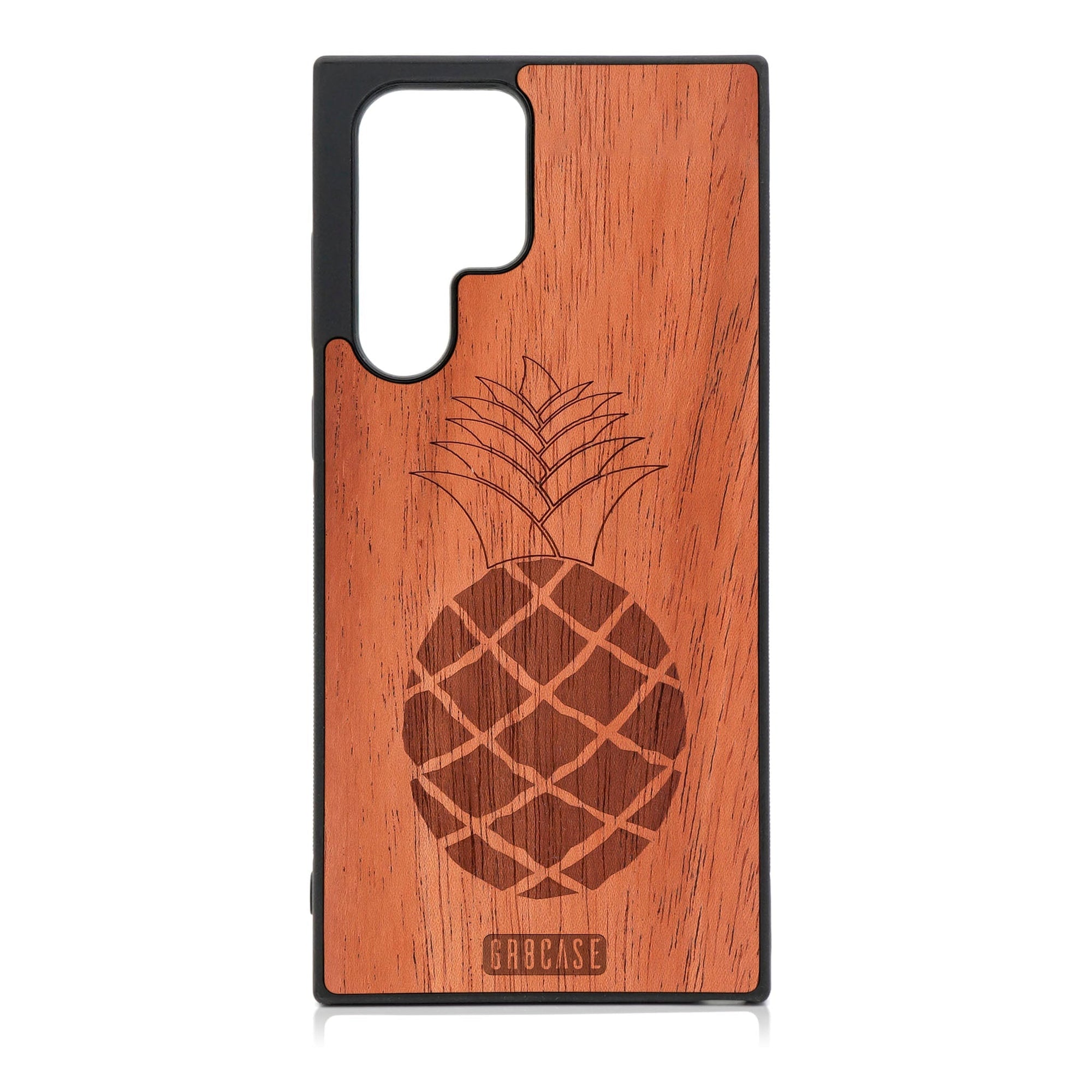 Pineapple Design Wood Case For Galaxy S24 Ultra