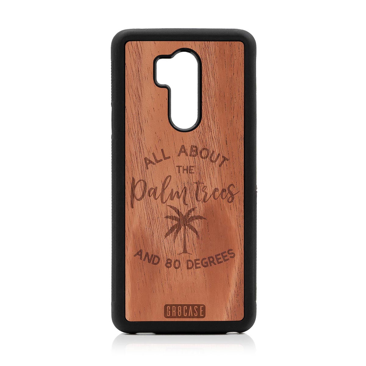 All About The Palm Trees and 80 Degrees Design Wood Case For LG G7 ThinQ by GR8CASE