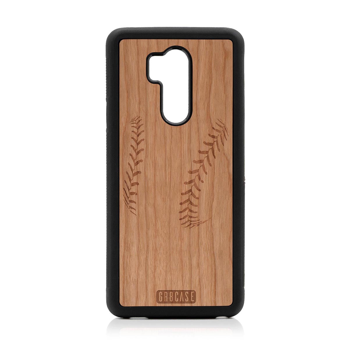 Baseball Stitches Design Wood Case For LG G7 ThinQ by GR8CASE