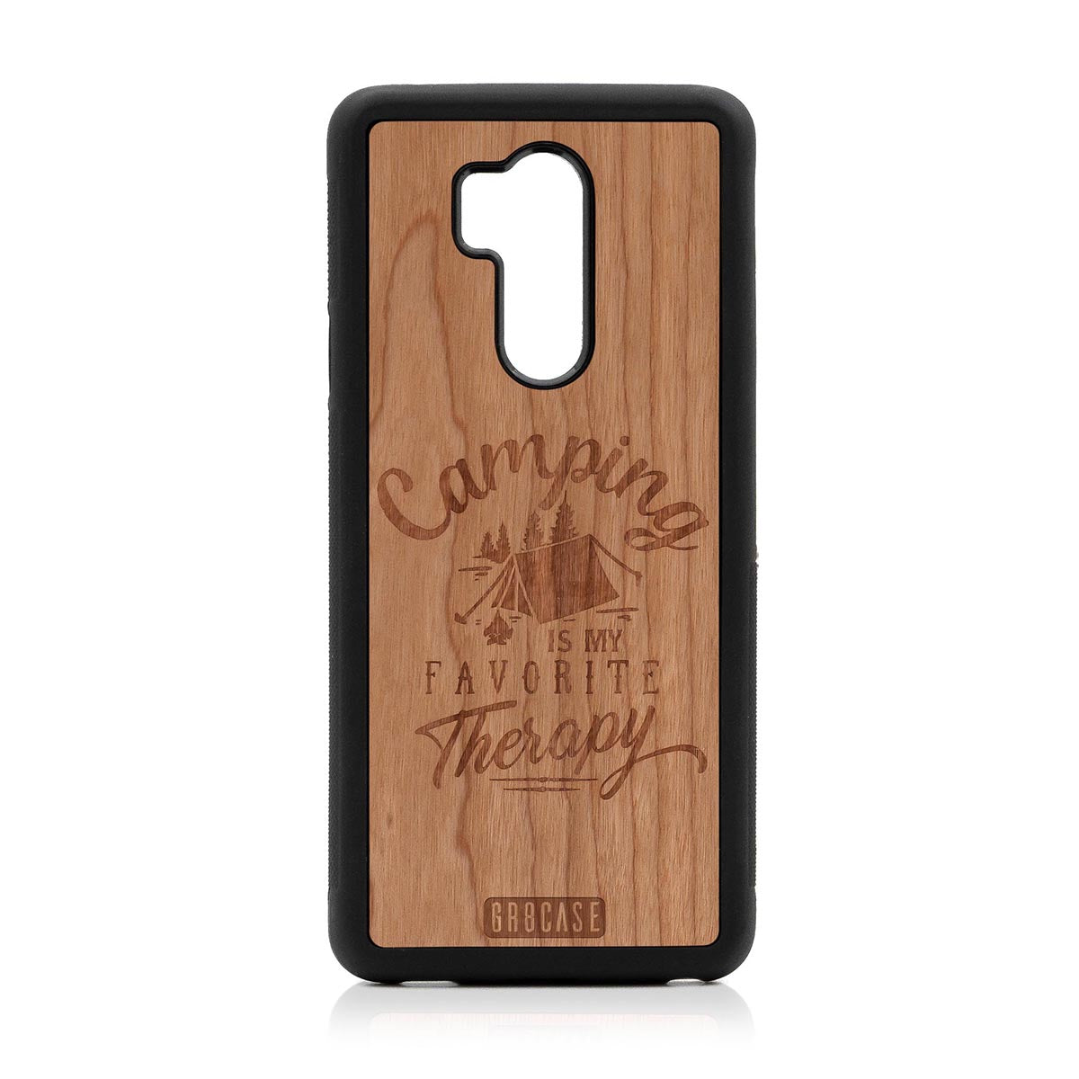 Camping Is My Favorite Therapy Design Wood Case For LG G7 ThinQ by GR8CASE