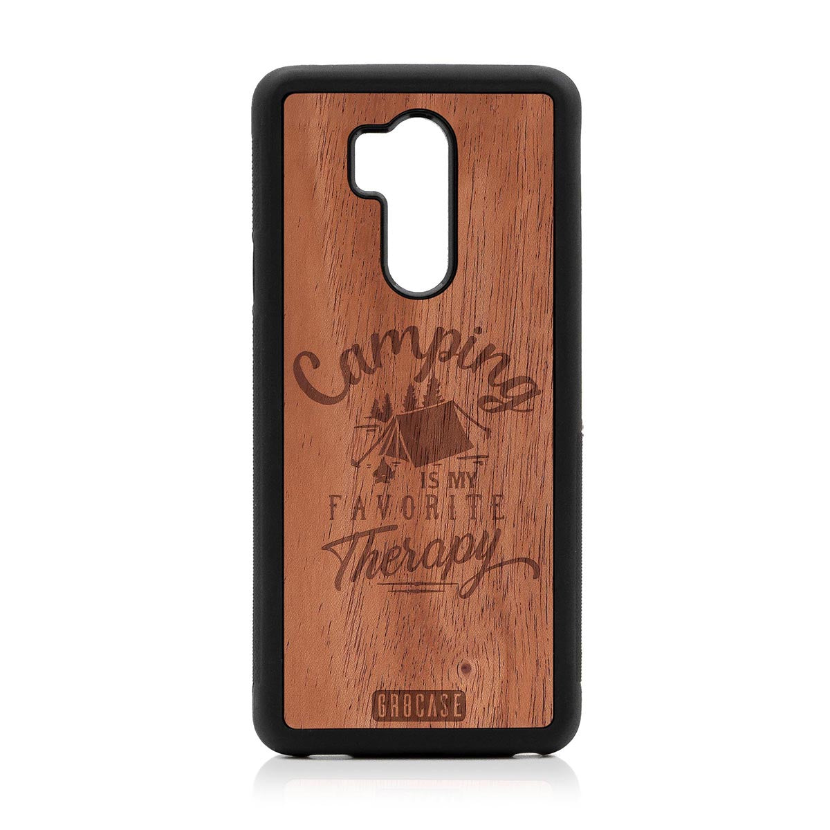 Camping Is My Favorite Therapy Design Wood Case For LG G7 ThinQ by GR8CASE