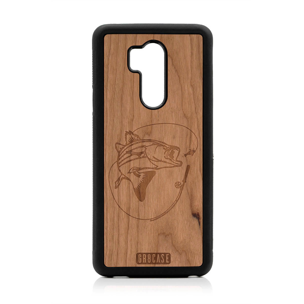 Fish and Reel Design Wood Case For LG G7 ThinQ by GR8CASE