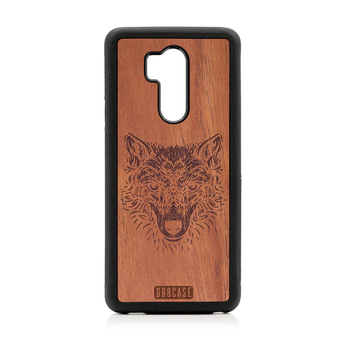 Furry Wolf Design Wood Case For LG G7 ThinQ