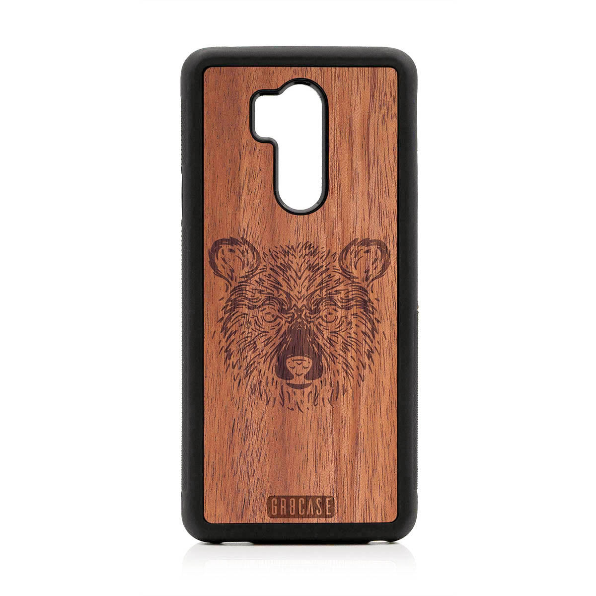 Furry Bear Design Wood Case For LG G7 ThinQ