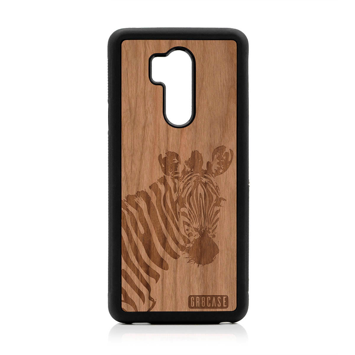 Lookout Zebra Design Wood Case For LG G7 ThinQ