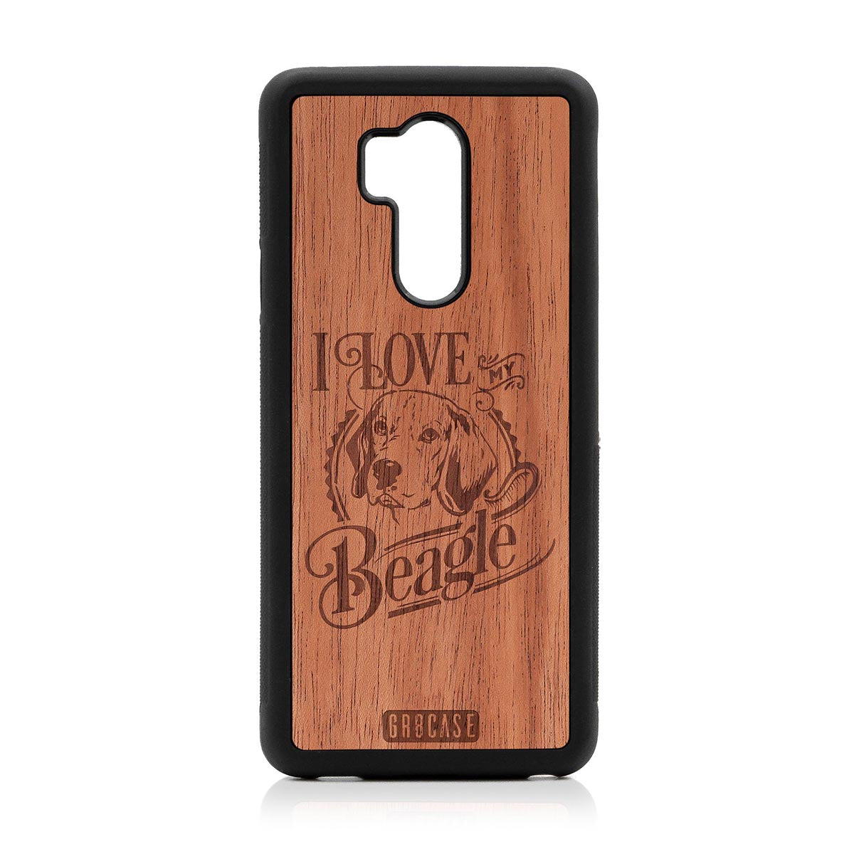 I Love My Beagle Design Wood Case LG G7 ThinQ by GR8CASE