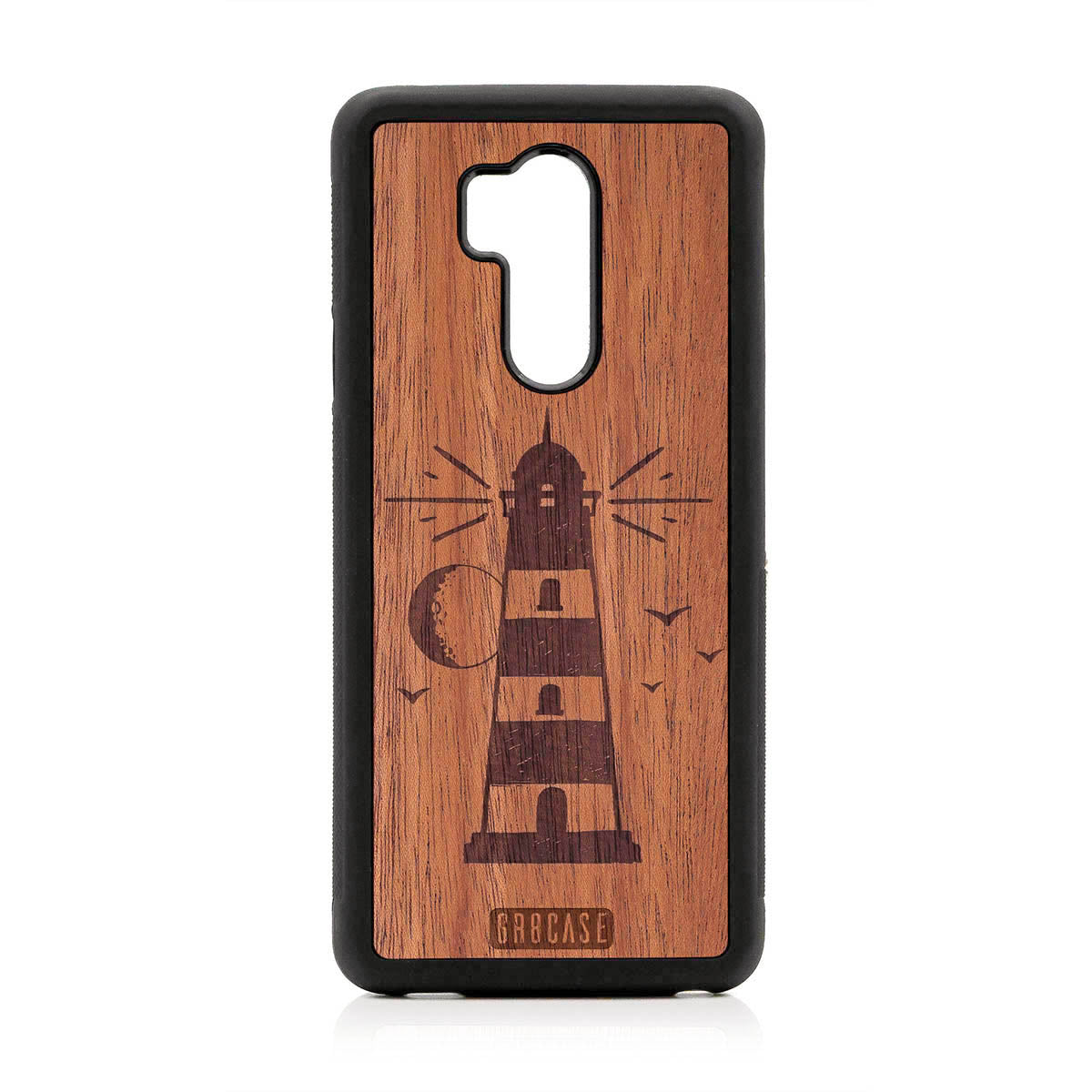Midnight Lighthouse Design Wood Case For LG G7 ThinQ