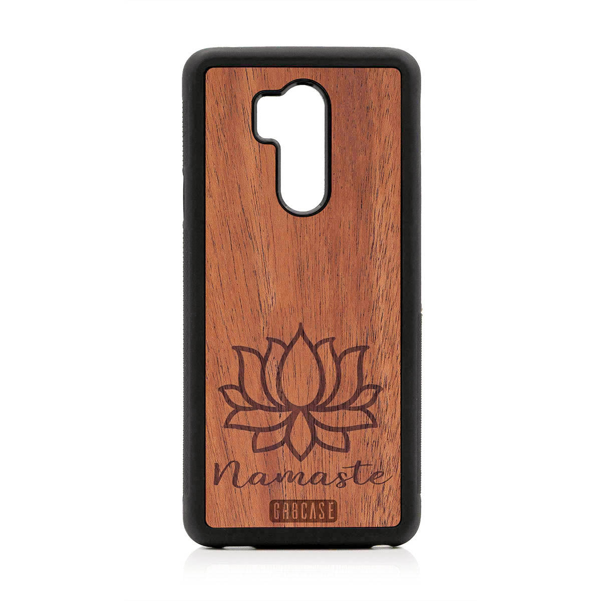 Namaste (Lotus Flower) Design Wood Case For LG G7 ThinQ