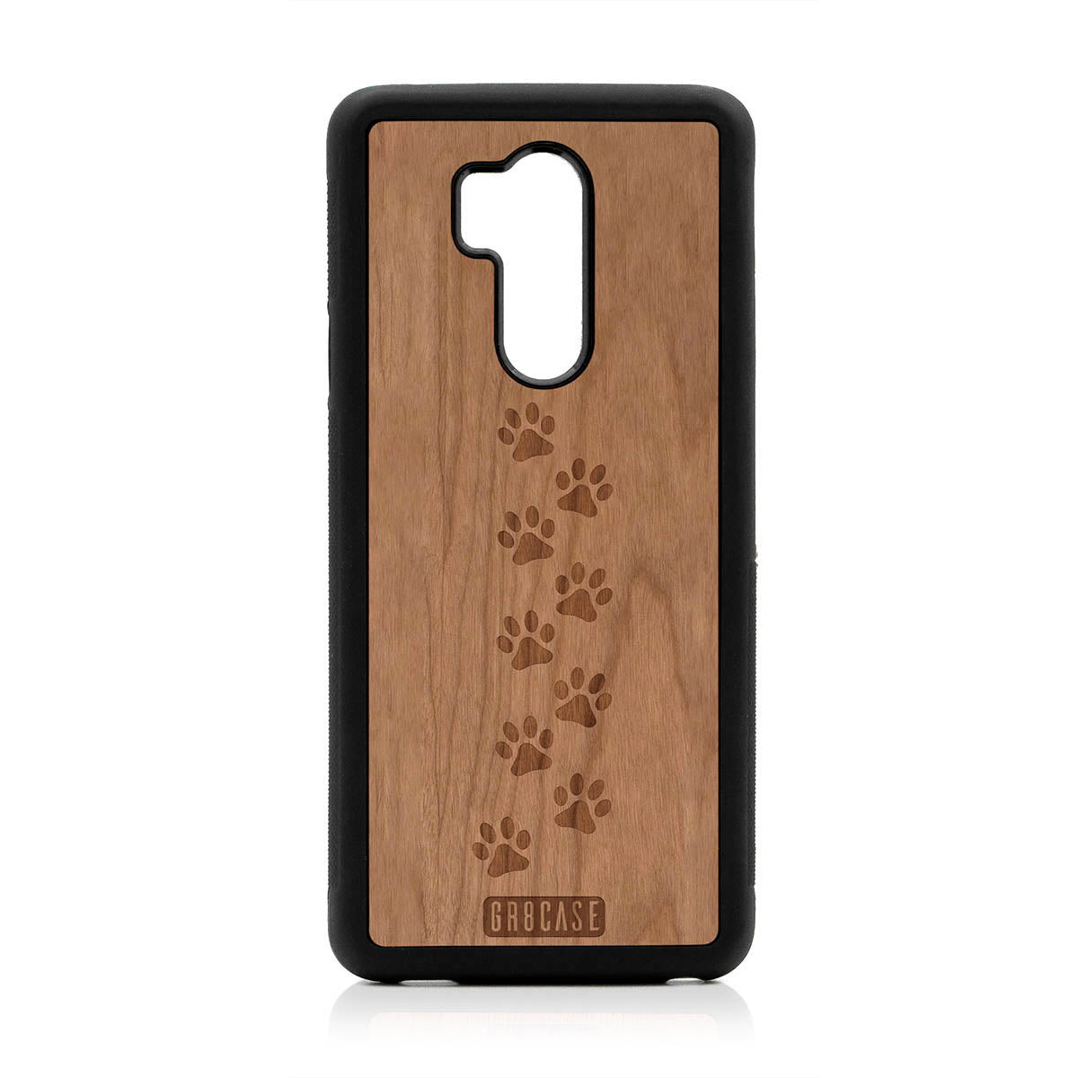 Paw Prints Design Wood Case LG G7 ThinQ by GR8CASE