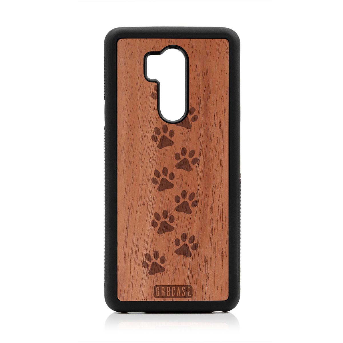 Paw Prints Design Wood Case LG G7 ThinQ by GR8CASE