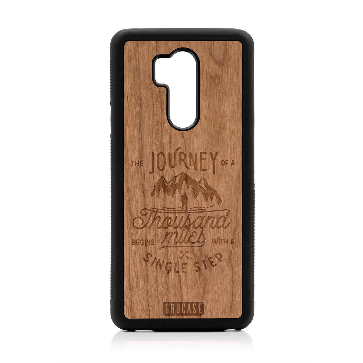 The Journey Of A Thousand Miles Begins With A Single Step Design Wood Case For LG G7 ThinQ