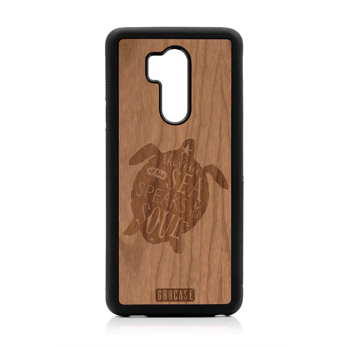 The Voice Of The Sea Speaks To The Soul (Turtle) Design Wood Case For LG G7 ThinQ
