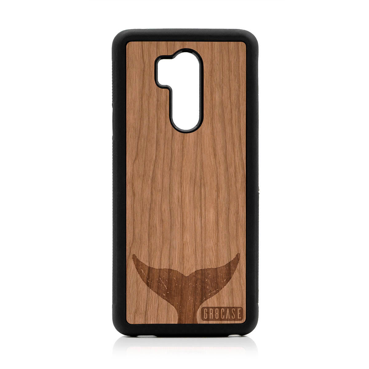 Whale Tail Design Wood Case For LG G7 ThinQ