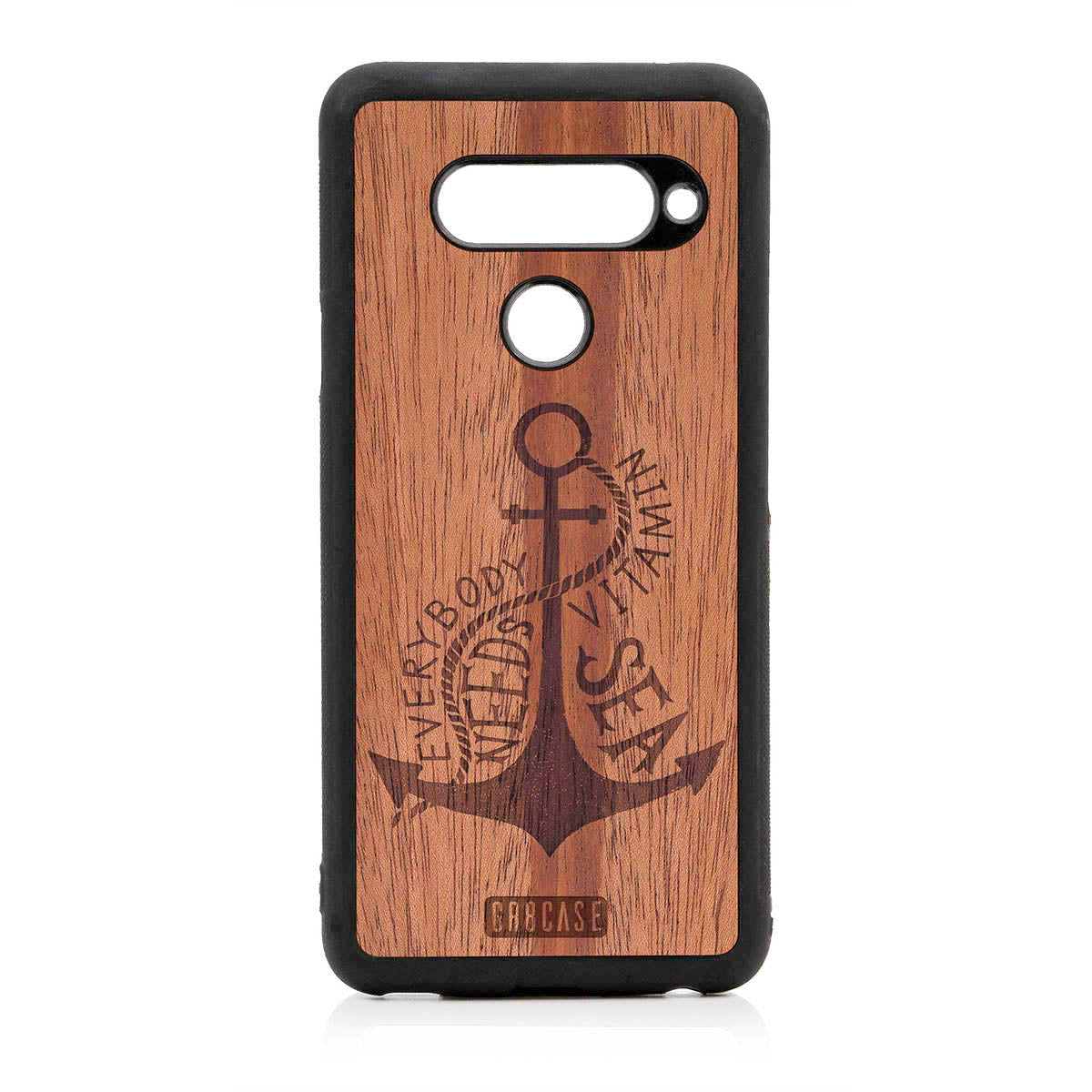 Everybody Needs Vitamin Sea (Anchor) Design Wood Case For LG V40 by GR8CASE