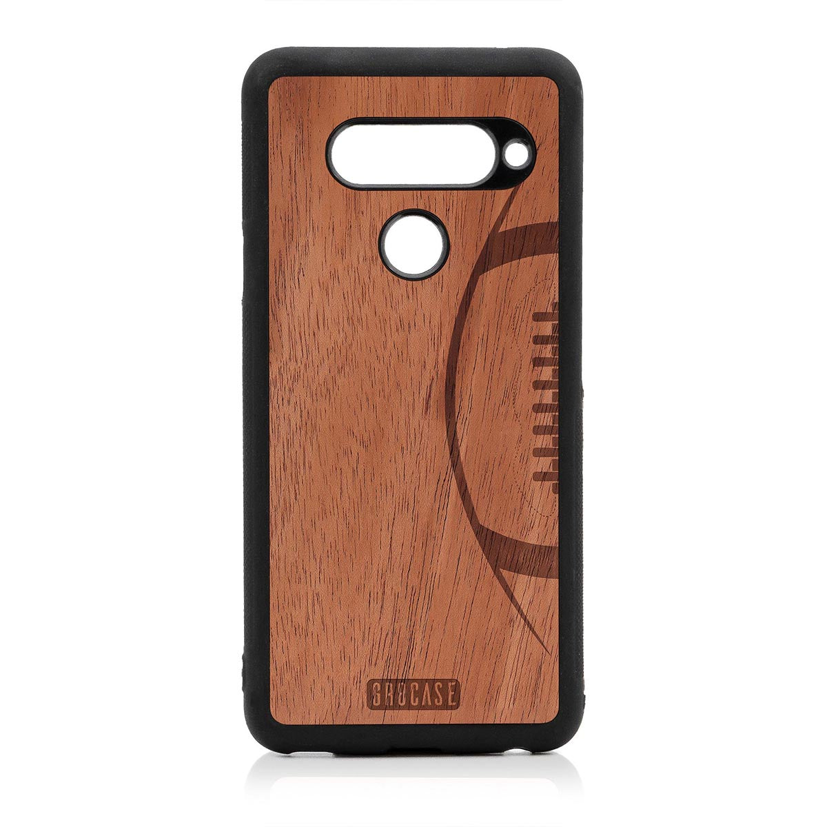 Football Design Wood Case For LG V40 ThinQ by GR8CASE