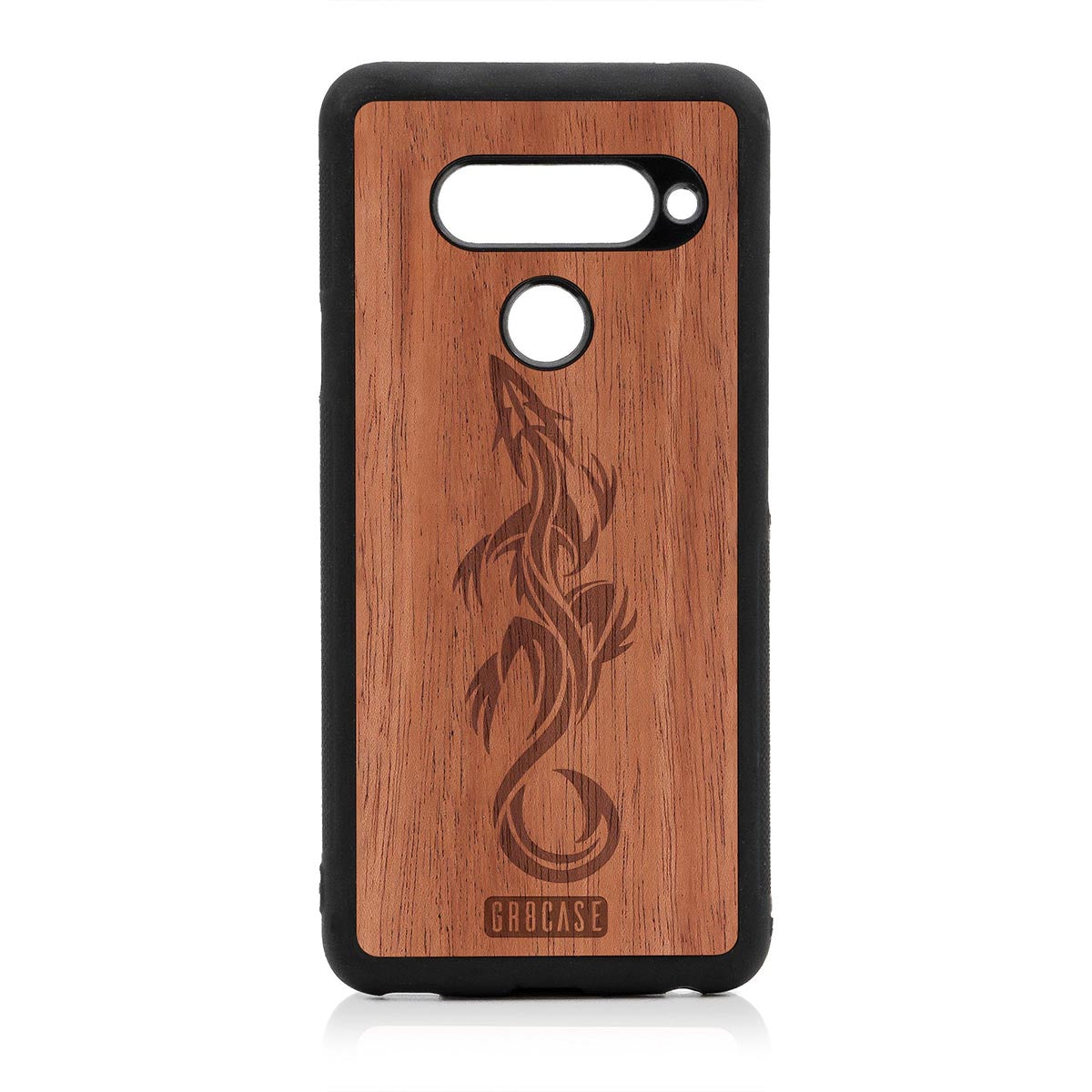 Lizard Design Wood Case LG V40 by GR8CASE